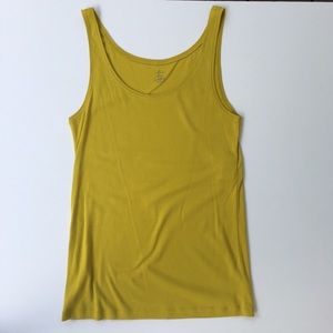 LOFT | NWT Mustard yellow tank L